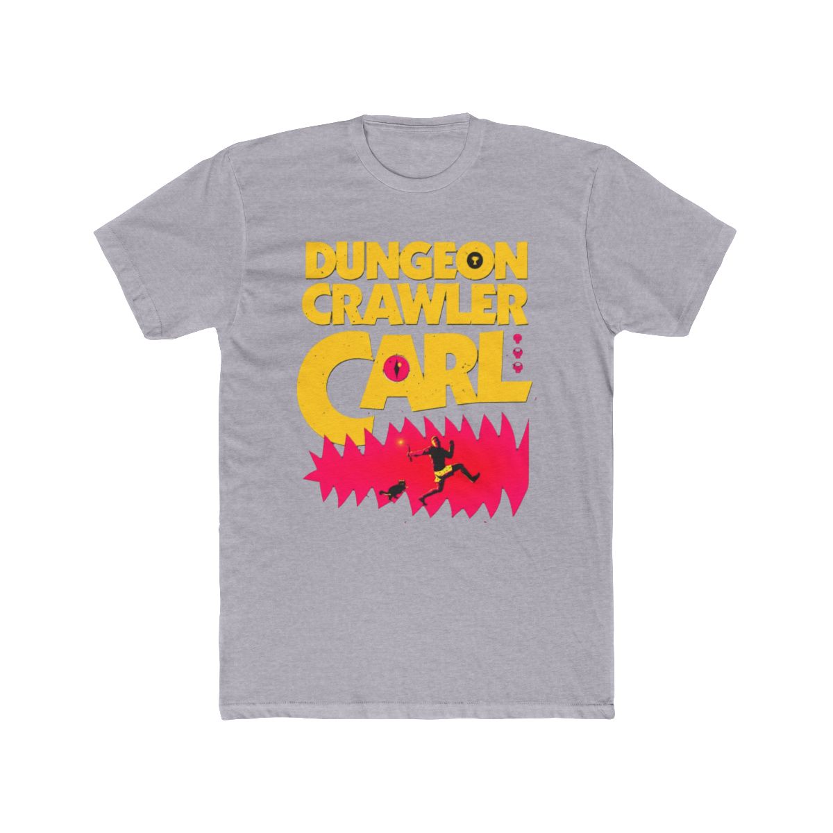 Carl Cover (Black Print) T Shirt | Dungeon Crawler Carl - alternate angle 5, merchandise