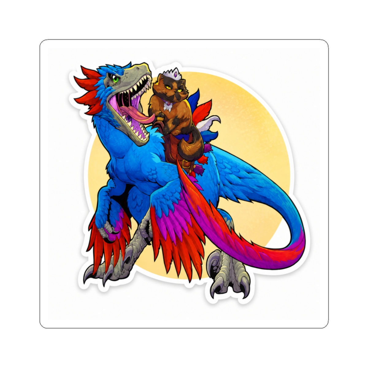 Princess Donut and Mongo Sticker | Dungeon Crawler Carl - alternate angle 1, merchandise